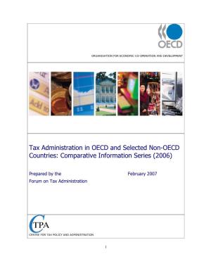 Tax Administration in OECD and Selected Non-OECD Countries: Comparative Information Series (2006)