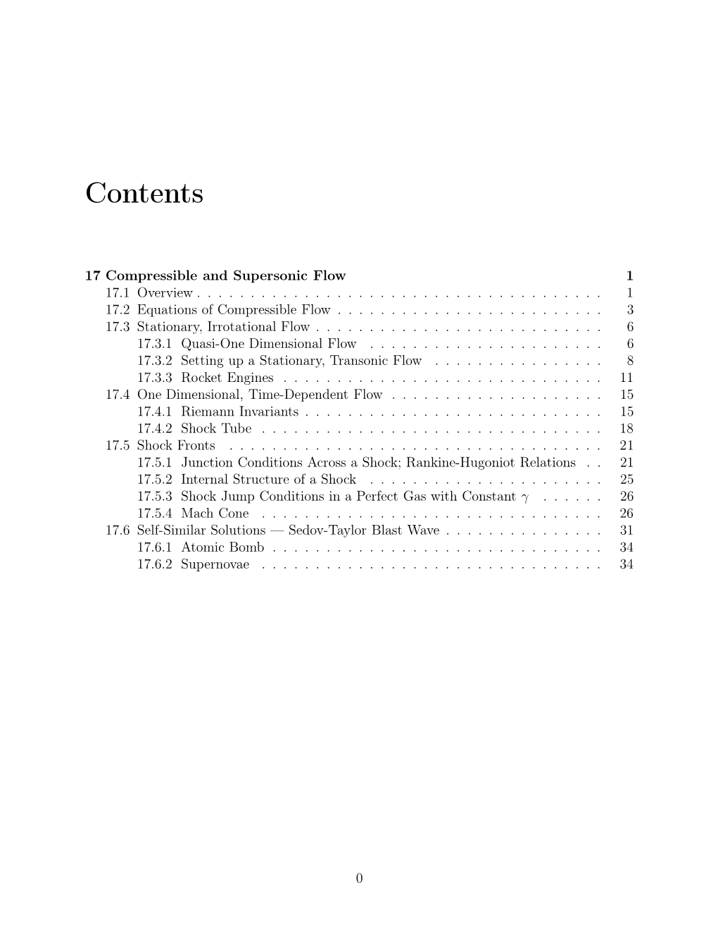 Compressible and Supersonic Flow 1 17.1Overview