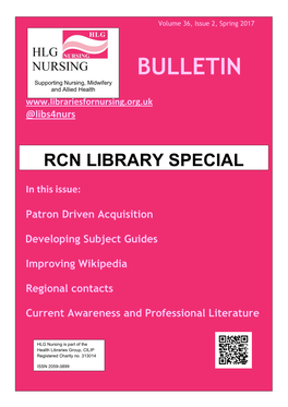 How to Contribute to HLG Nursing Bulletin