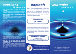 Your Water Questions Contacts