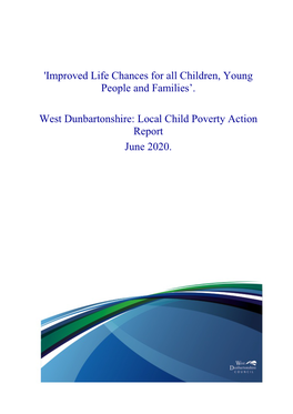 West Dunbartonshire: Local Child Poverty Action Report June 2020