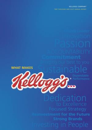 Kellogg's Annual Report 2008