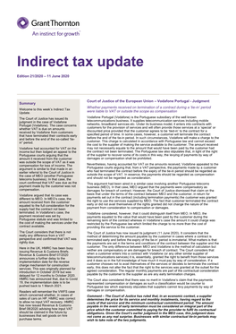 Indirect Tax Update