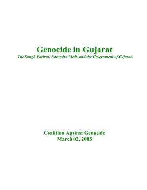 The Sangh Parivar, Narendra Modi, and the Government of Gujarat