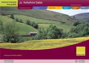 21. Yorkshire Dales Area Profile: Supporting Documents