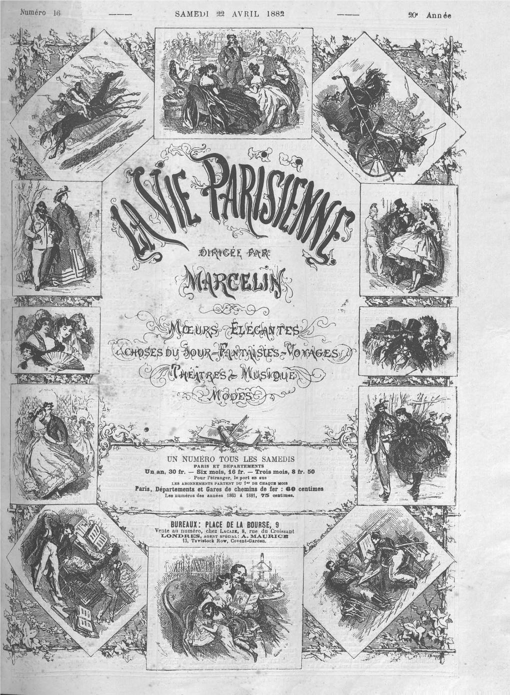 LA VIE PARISIENNE M Avril 1882
