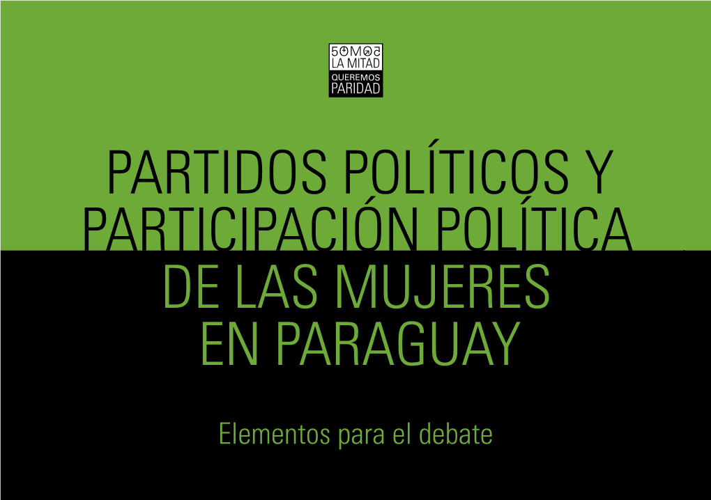 Partidos Políticos Y Participación Política De Las Mujeres En Paraguay