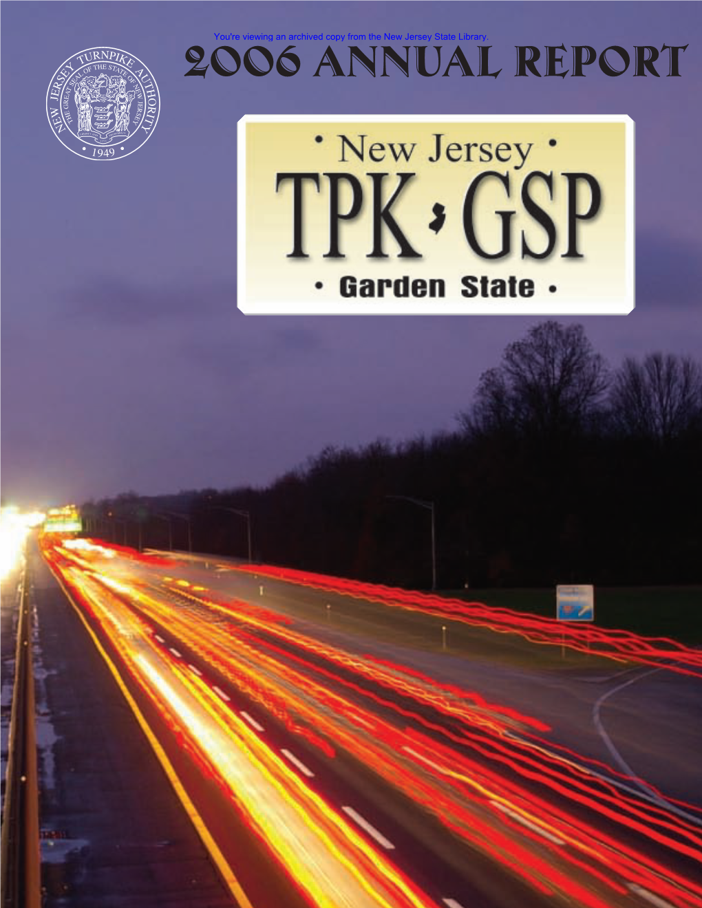 New Jersey Turnpike Authority P.O