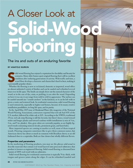 A Closer Look at Solid-Wood Flooring the Ins and Outs of an Enduring Favorite