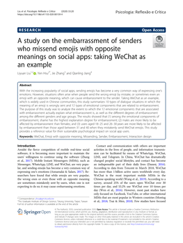 A Study on the Embarrassment of Senders Who Missend Emojis With