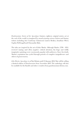Pandemonium: Stories of the Apocalypse Features Eighteen Original Stories Set at the End of the World, As Imagined by Award-Winn