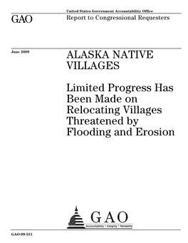 GAO-09-551 Alaska Native Villages