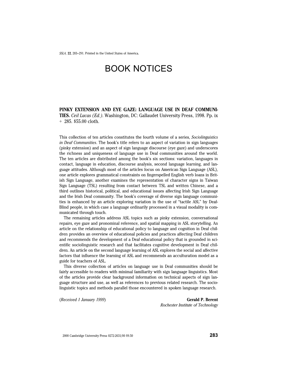 Studies in Second Language Acquisition, Volume 22 , Issue 2, June 2000