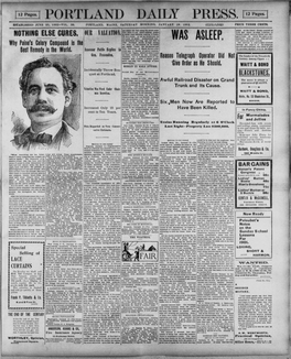 Portland Daily Press: January 19, 1901