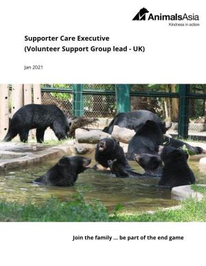 Supporter Care Executive (Volunteer Support Group Lead - UK)
