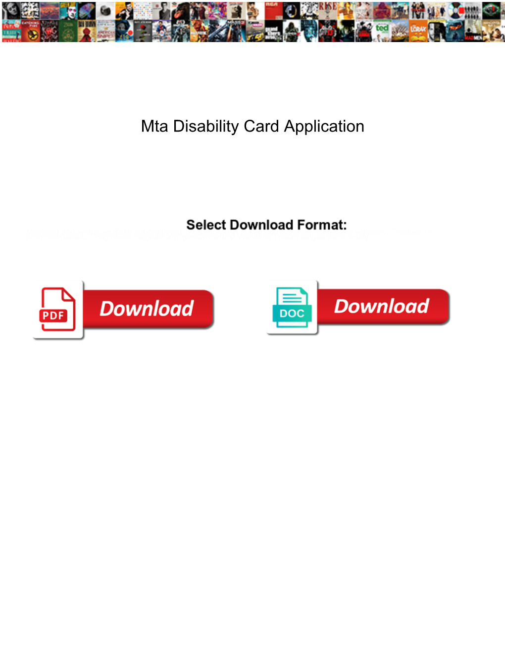 Mta Disability Card Application