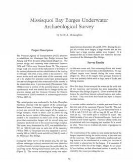 Missisquoi Bay Barges Underwater Archaeological Survey