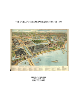 Columbian Exposition Long Version