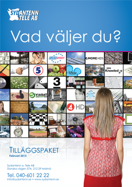 TILLÄGGSPAKET Februari 2013