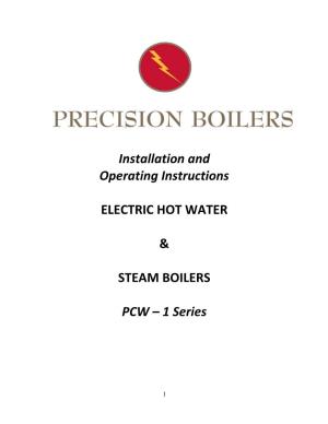 ELECTRIC HOT WATER & STEAM BOILERS PCW – 1 Series