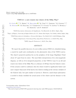 YMCA-1: a New Remote Star Cluster of the Milky Way?∗