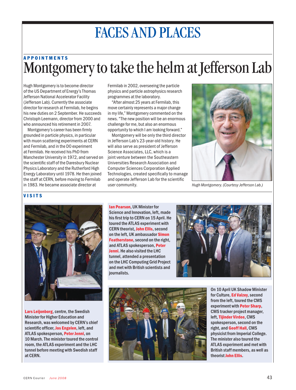 Montgomery to Take the Helm at Jefferson Lab