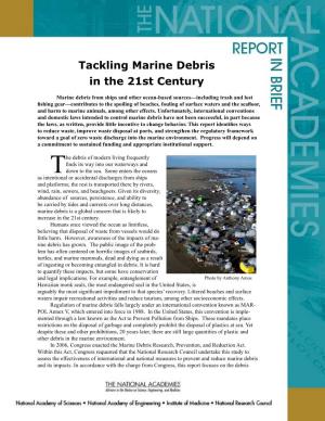 Tackling Marine Debris in the 21St Century