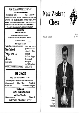 New Zealand Chess Stop Press