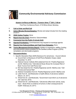 Community Environmental Advisory Commission