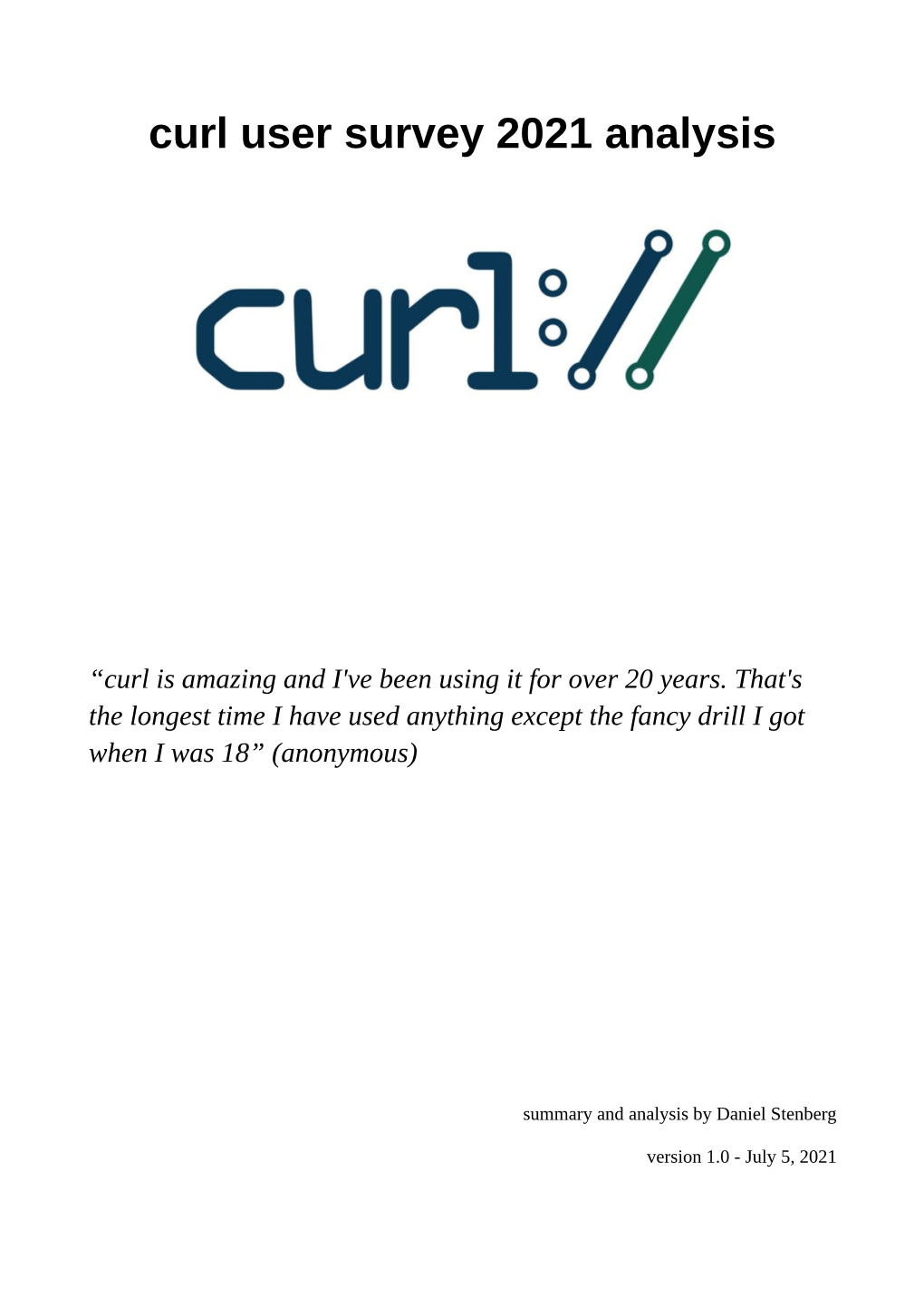 Curl User Survey 2021 Analysis