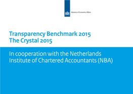 Transparency Benchmark 2015 the Crystal 2015 in Cooperation with The