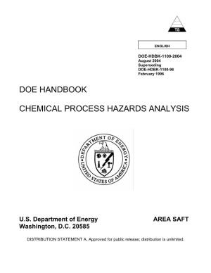 Chemical Process Hazards Analysis (DOE-HDBK-1100-2004)
