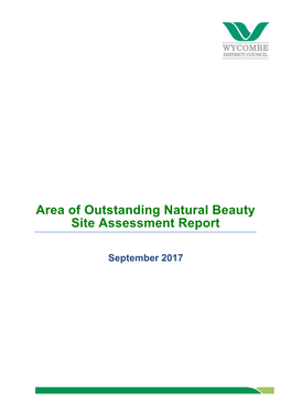 Area of Outstanding Natural Beauty Site Assessment Report