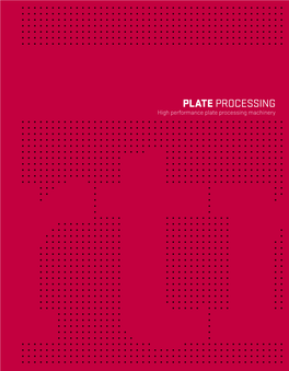 Plate Processing High Performance Plate Processing Machinery