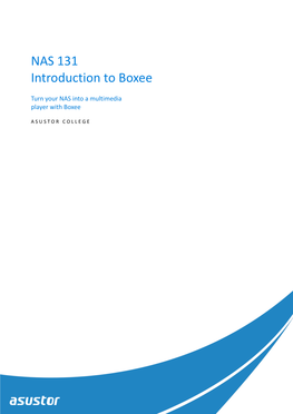 NAS 131 Introduction to Boxee