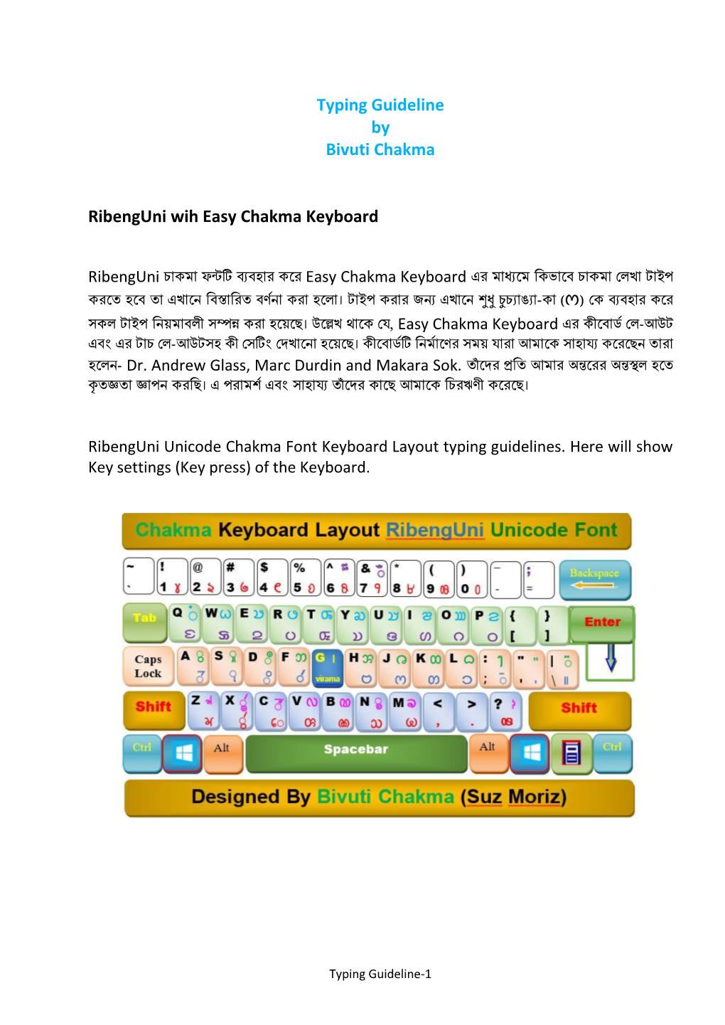 Typing Guideline by Bivuti Chakma Ribenguni Wih Easy Chakma