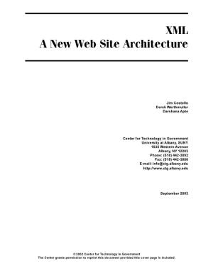 XML a New Web Site Architecture