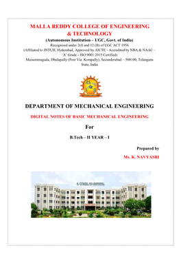 SIC MECHANICAL ENGINEERING For