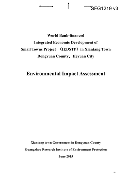 Environmental Impact Assessment