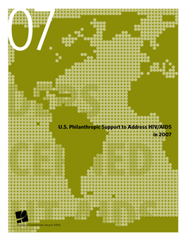 US Philanthropic Support to HIV-AIDS in 2007