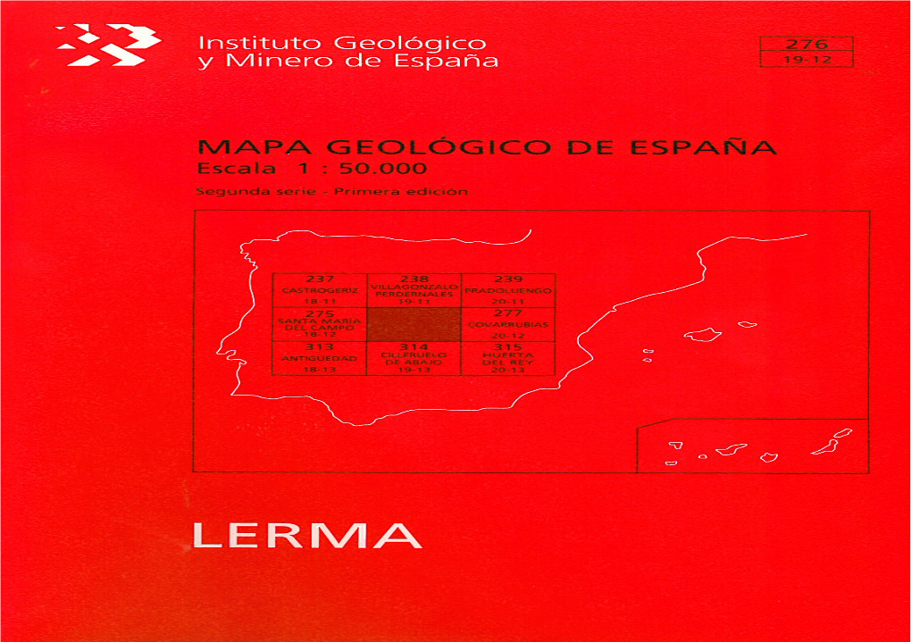 Memoria Asociada Al Mapa De La Hoja