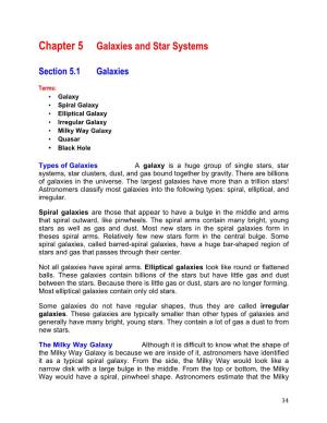 Chapter 5 Galaxies and Star Systems