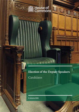 Election of the Deputy Speakers Candidates