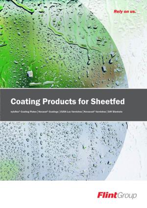 Coating Products for Sheetfed