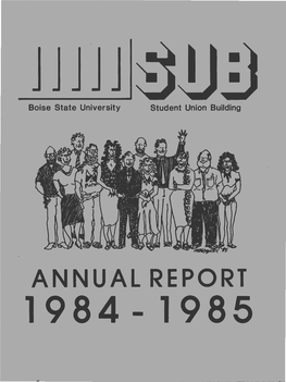 Student Union Building Annual Report 1984-1985