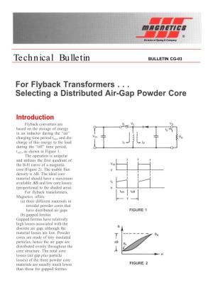 For Flyback Transformers