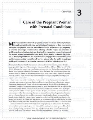 Care of the Pregnant Woman with Prenatal Conditions