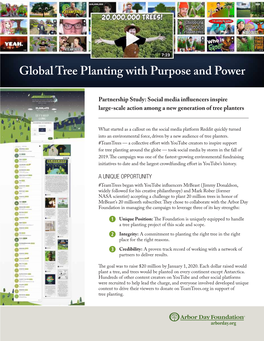 Global Tree Planting with Purpose and Power