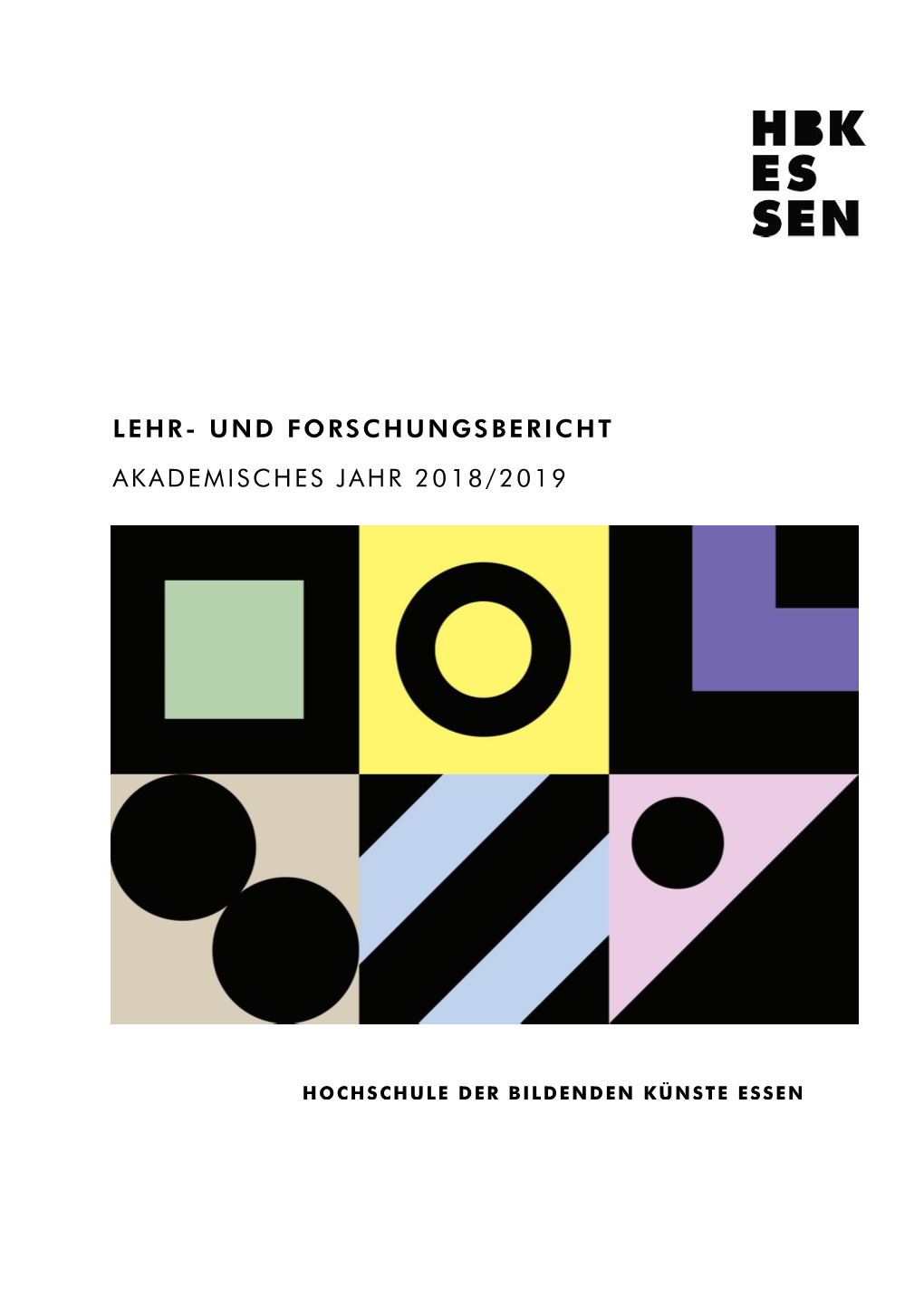 Lehr- Und Forschungs Bericht Akademisches Jahr 20 18/2019