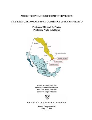 Baja California Sur Tourism Cluster in Mexico